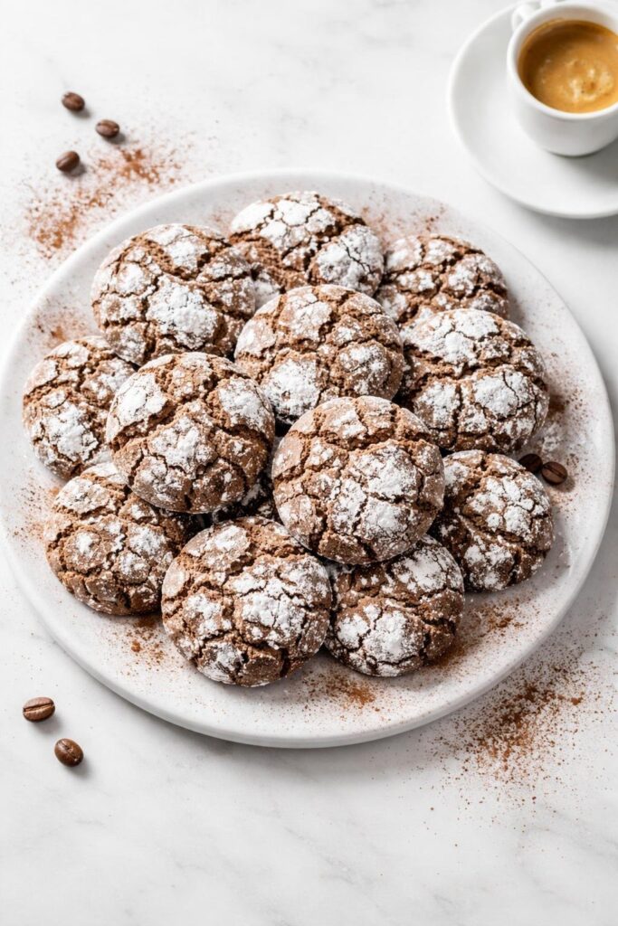Tiramisu Crinkle Cookies Recipe