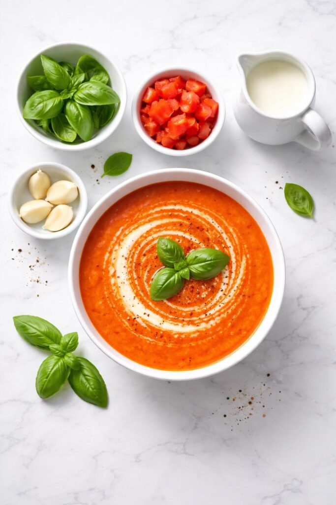 Creamy Tomato Basil Soup Recipe