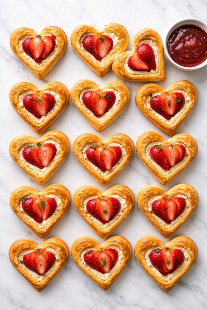 Strawberry Cream Cheese Heart Danish Recipe