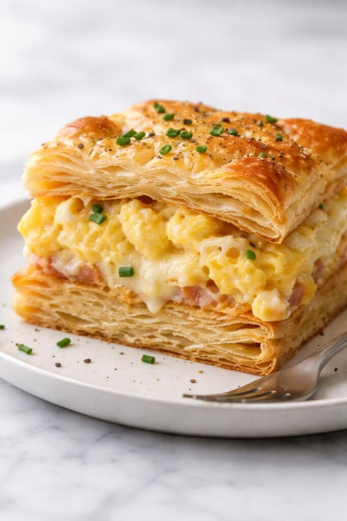 Baked Eggs Napoleon Recipe