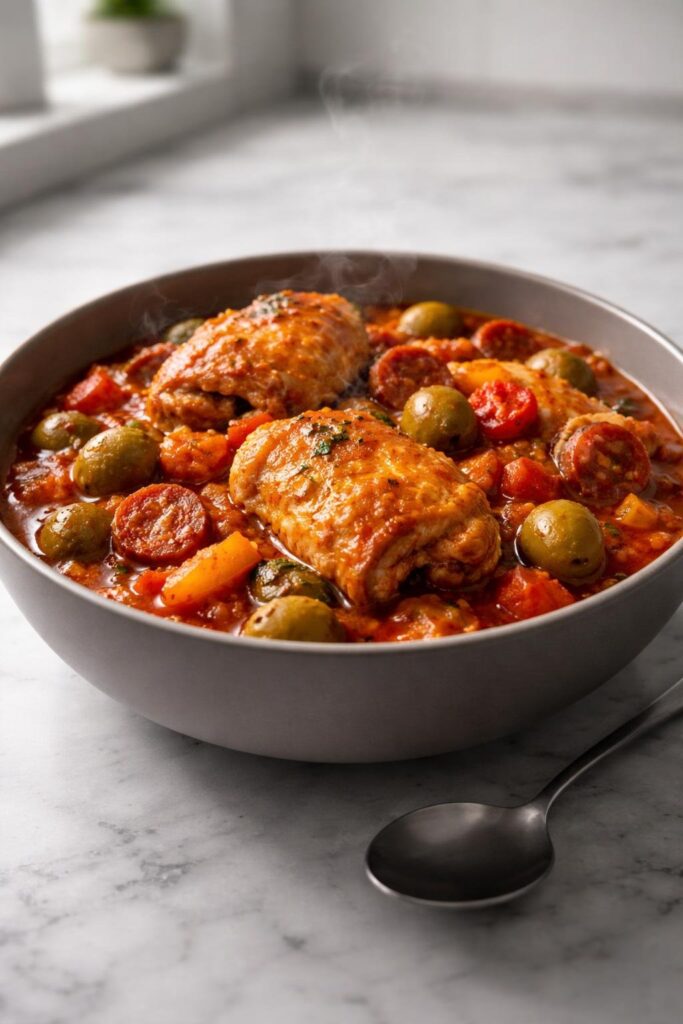 Hairy Bikers' Spanish Chicken Slow Cooker Recipe