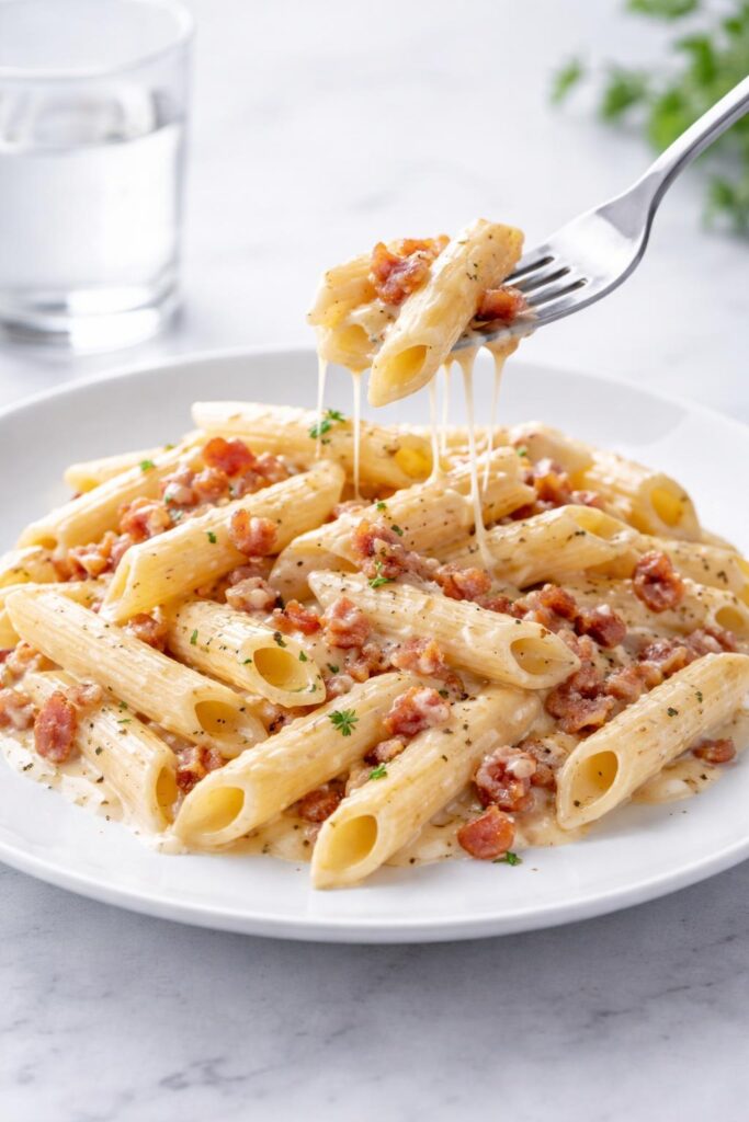 Mary Berry Penne Pasta with Bacon Recipe