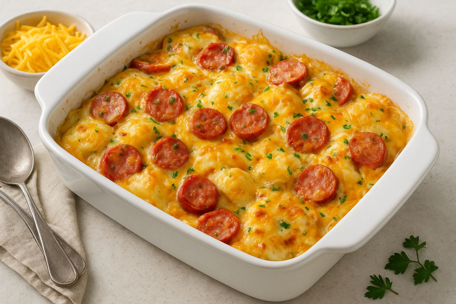 Crock Pot Pierogi and Kielbasa Casserole Recipe