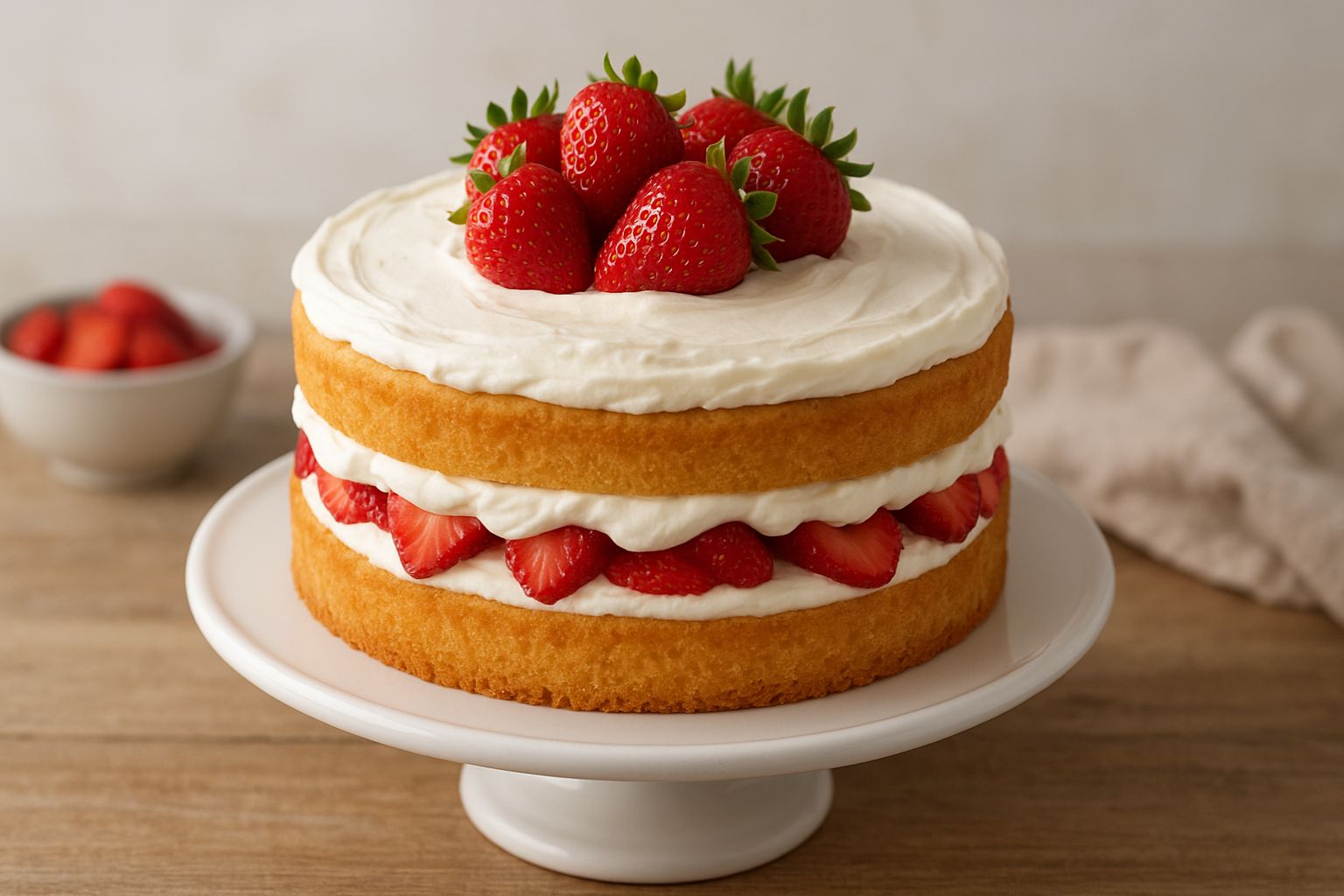 Olive Garden Strawberry Cream Cake Recipe