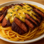 Garlic Butter Steak Lightning Noodles Recipe