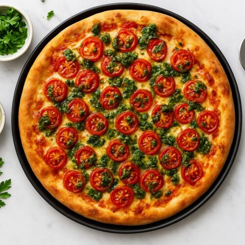 Chimichurri Tomato Pizza Recipe