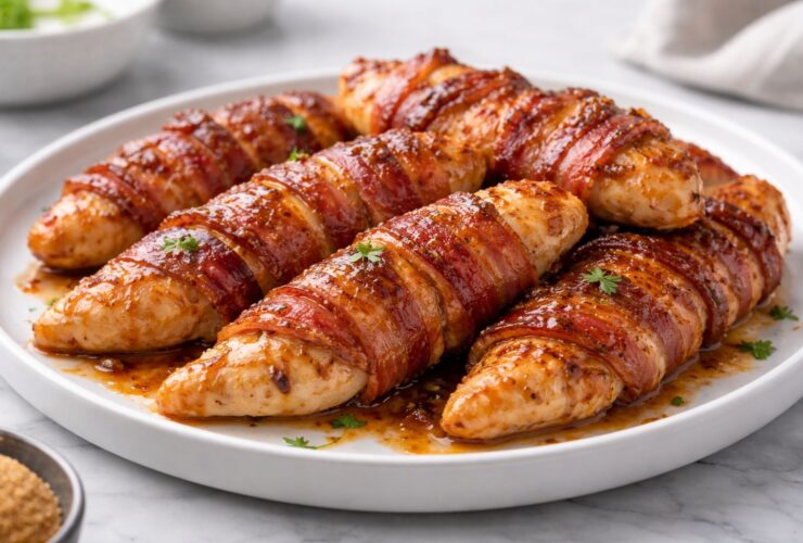 Bacon Brown Sugar Chicken Tenders Recipe