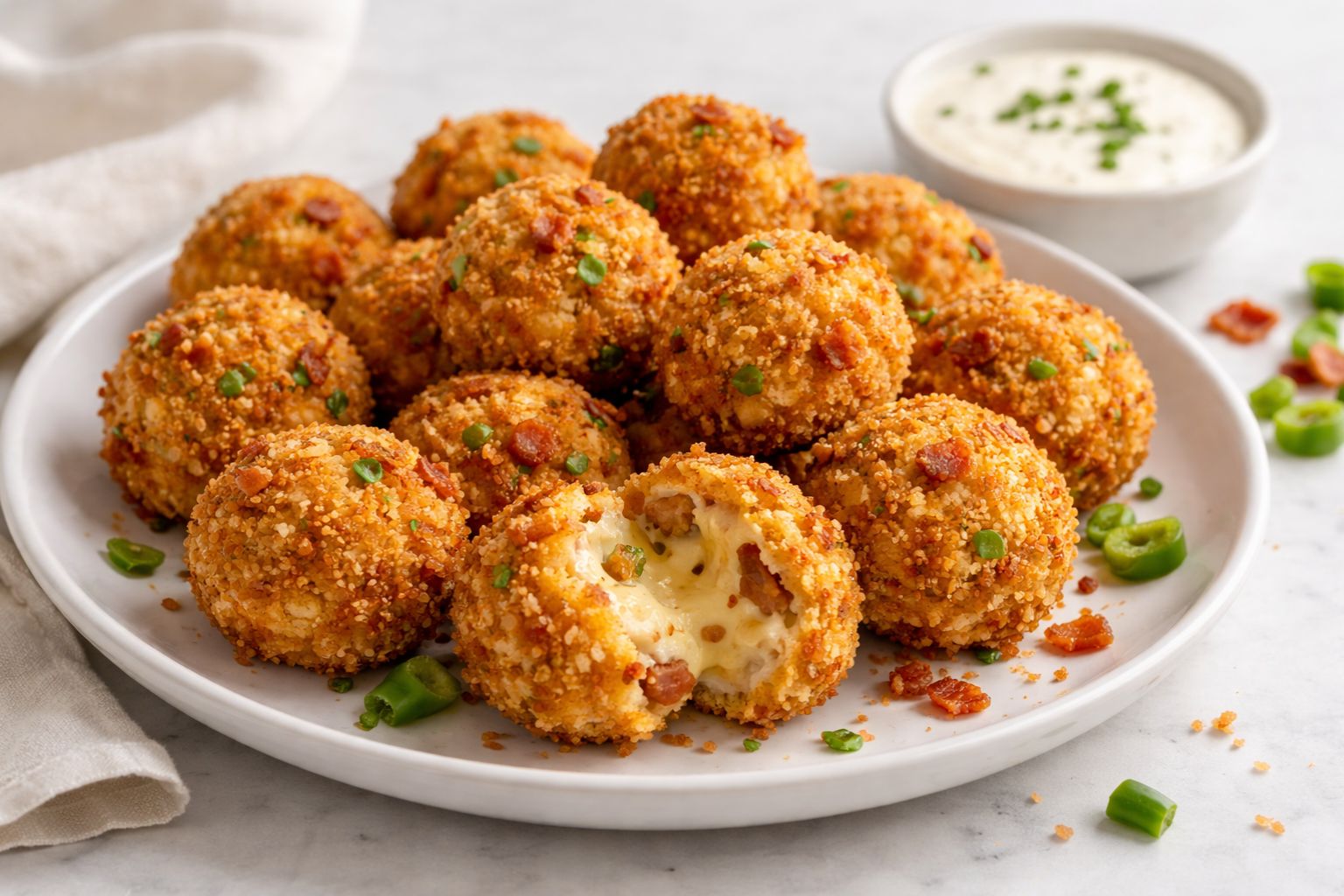Bacon Jalapeno Popper Cheese Balls Recipe