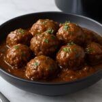 Beefy Onion Crockpot Meatballs Recipe