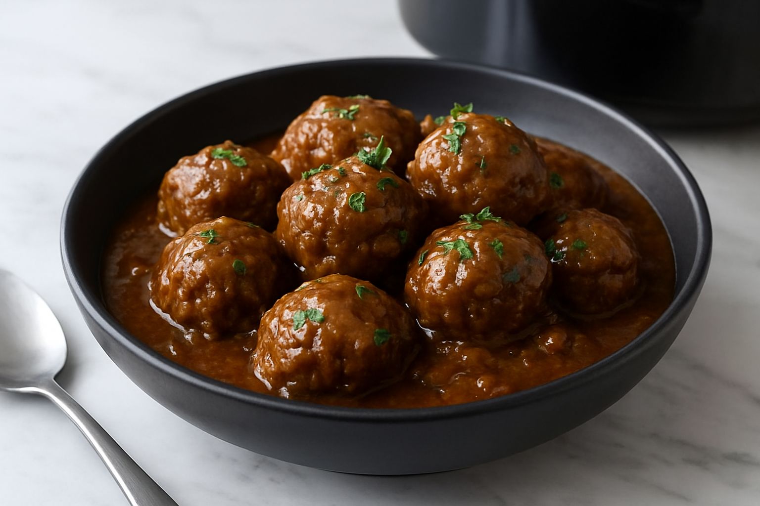 Beefy Onion Crockpot Meatballs Recipe