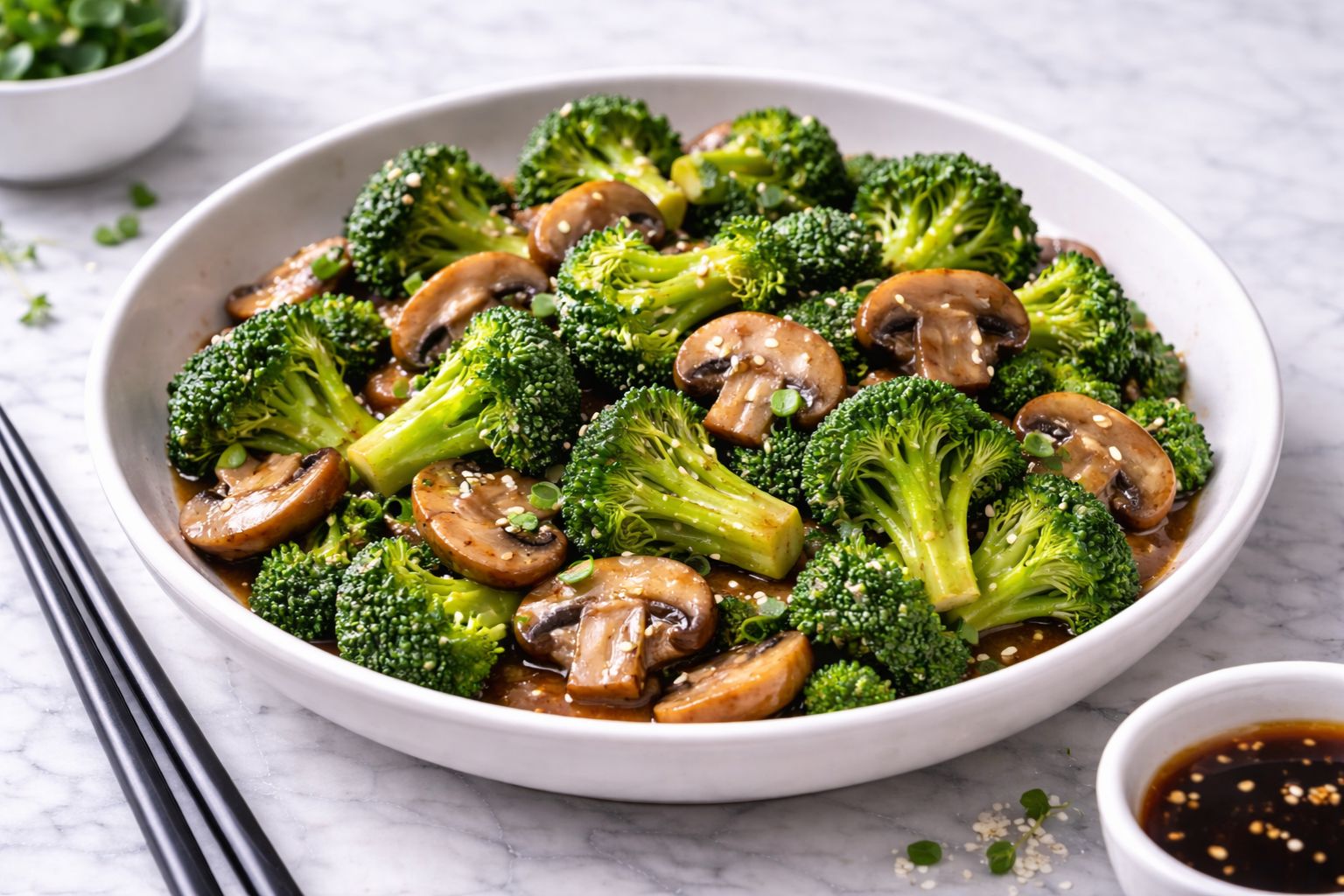 Broccoli and Mushroom Stir Fry Recipe