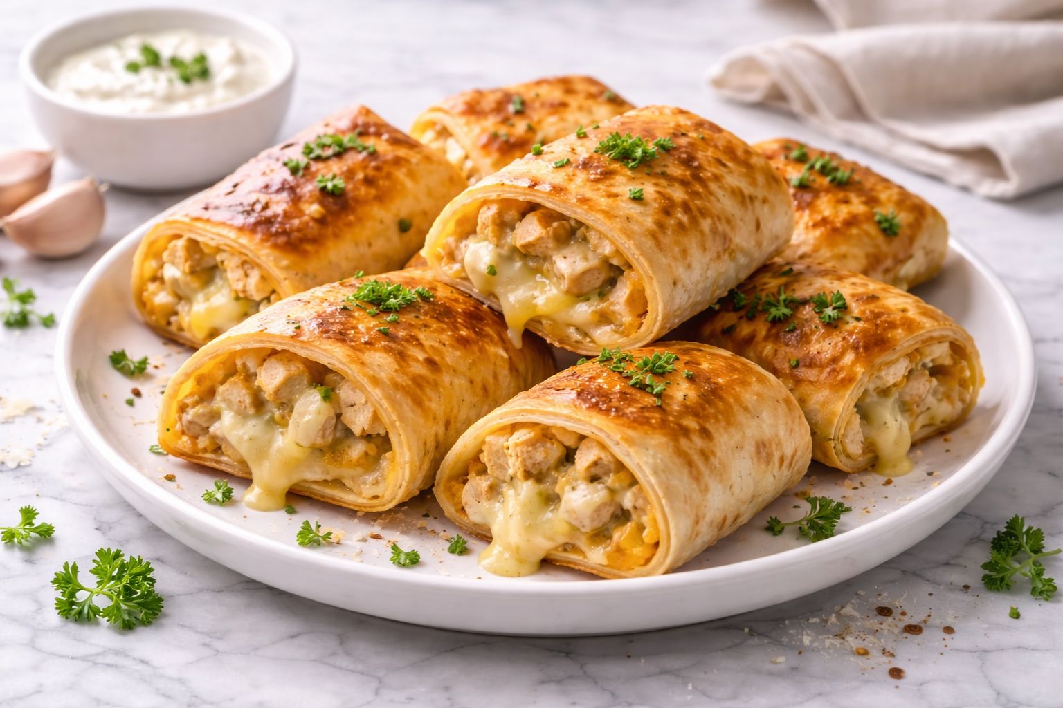 Chicken Alfredo Puffs Recipe