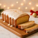 Christmas Eggnog Bread with Rum Glaze