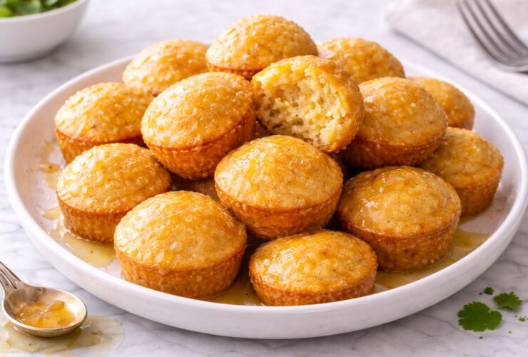 Honey Butter Cornbread Poppers Recipe