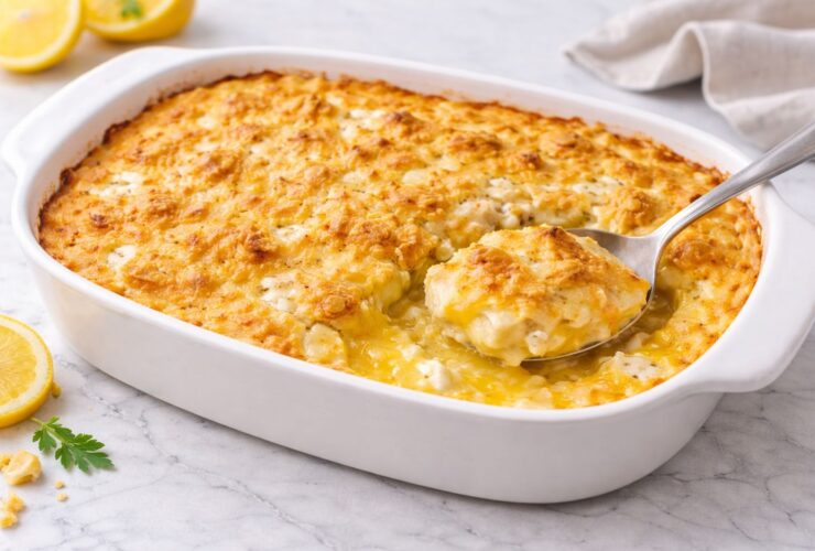 Lemon Cream Cheese Dump Cake Recipe