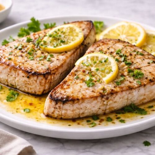 Lemon Garlic Swordfish Recipe