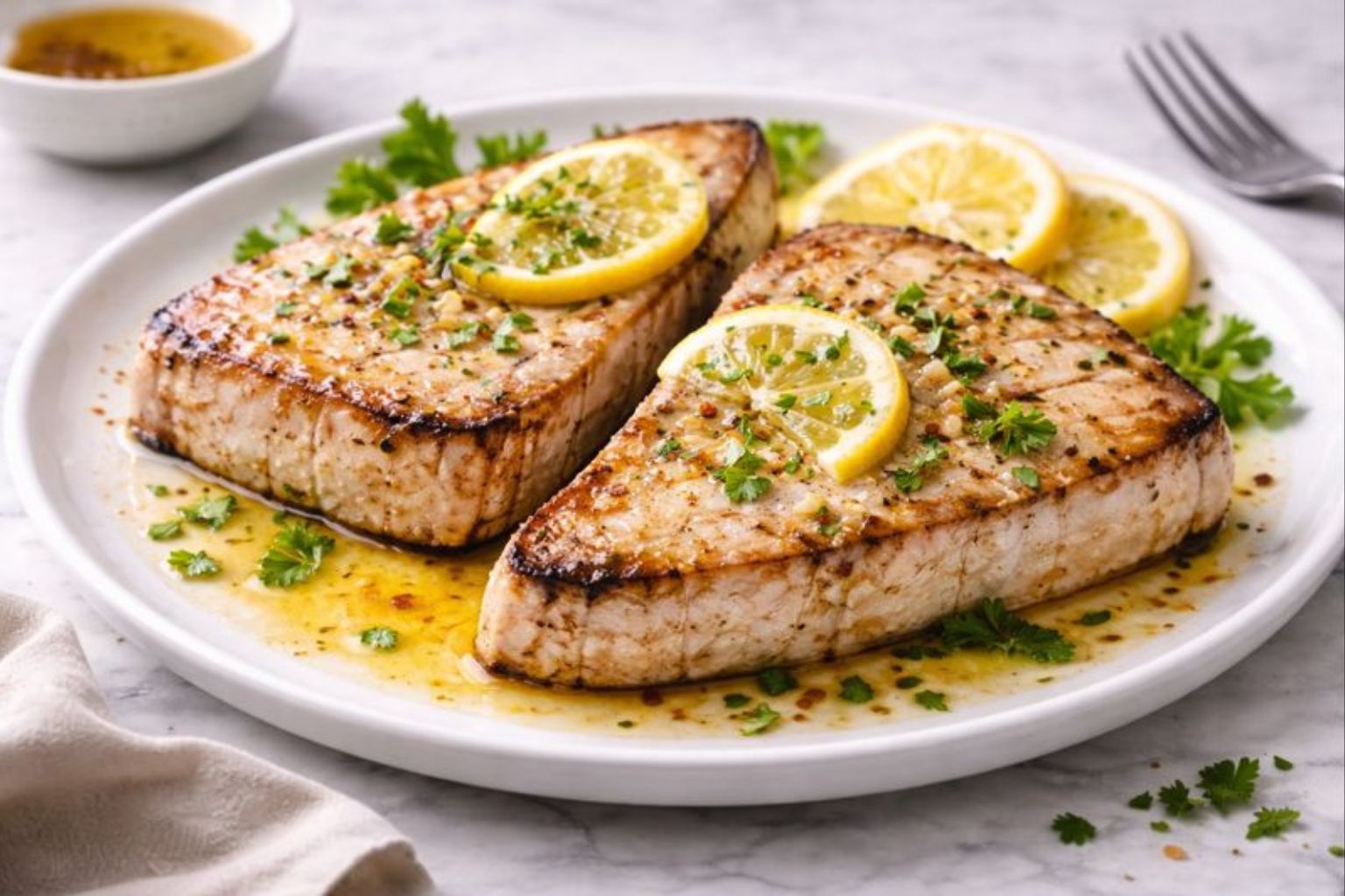 Lemon Garlic Swordfish Recipe