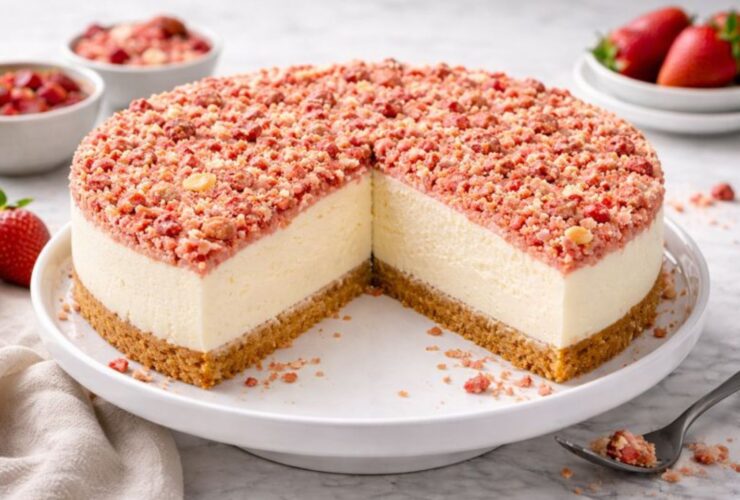 Strawberry Crunch Cheesecake Recipe