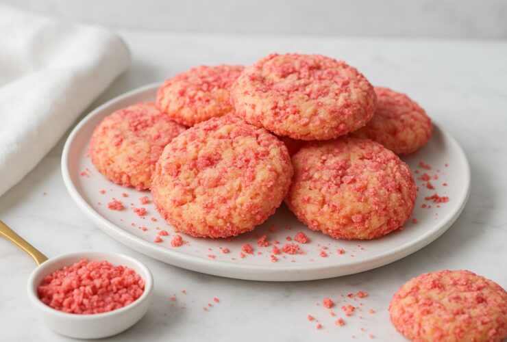 Strawberry Delight Crunch Cookies