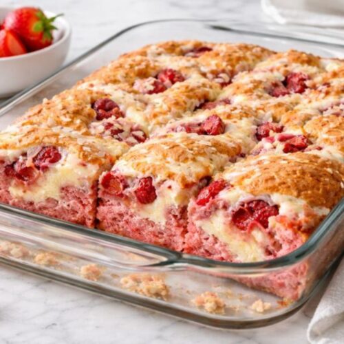 Strawberry Earthquake Cake Recipe