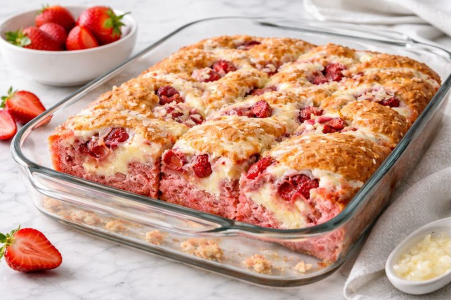 Strawberry Earthquake Cake Recipe