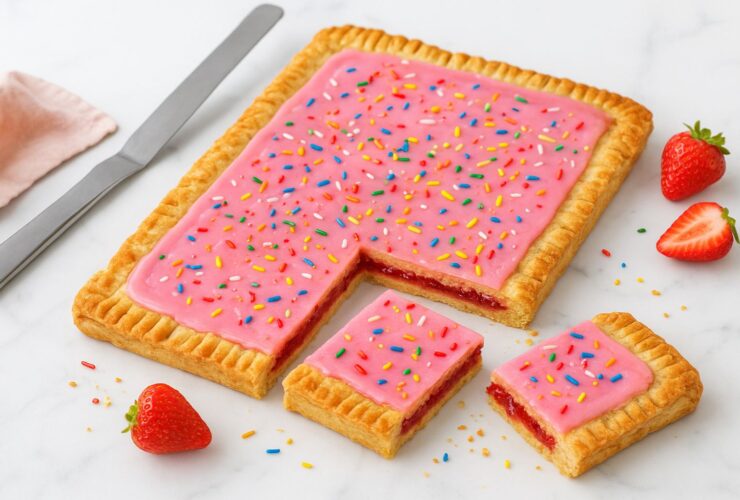 Strawberry Pop Tart Slab Pie Recipe