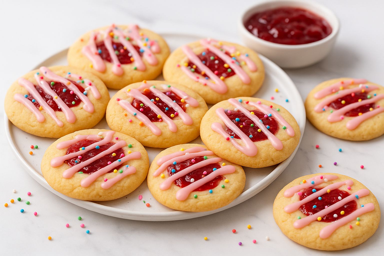 Strawberry Pop Tart Sugar Cookies Recipe