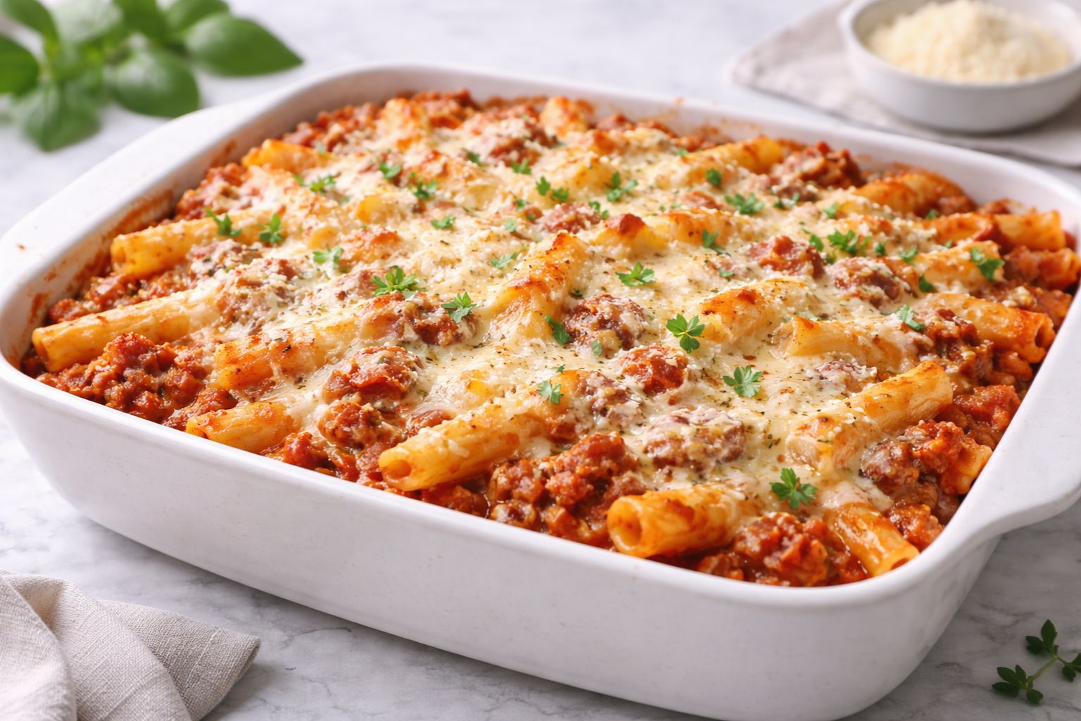 Baked Ziti With Ground Beef Recipe