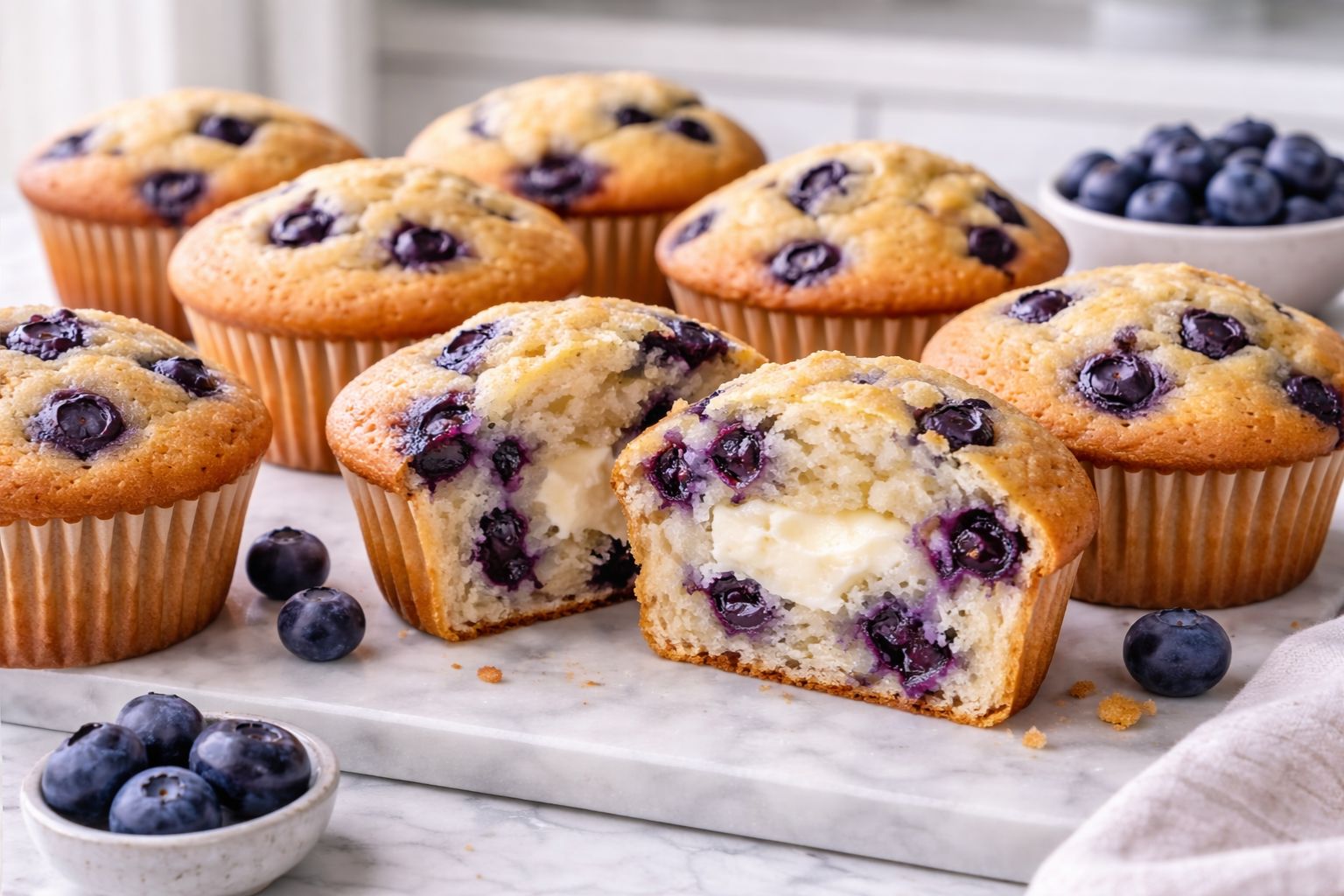 Blueberry Cream Cheese Muffins Recipe