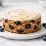 Blueberry Oats Birthday Cake for Dogs