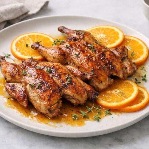 Butterflied Quail With An Orange Recipe