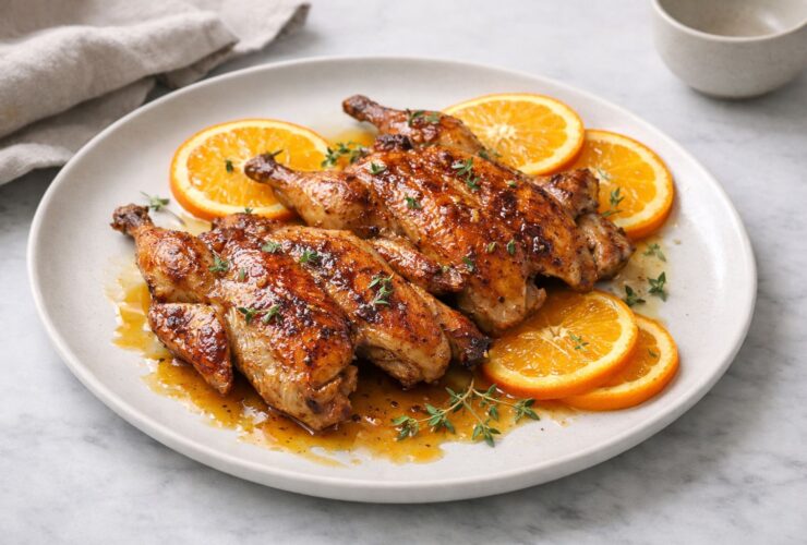 Butterflied Quail With An Orange Recipe