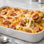 Cheesy Kielbasa Pasta Casserole Recipe