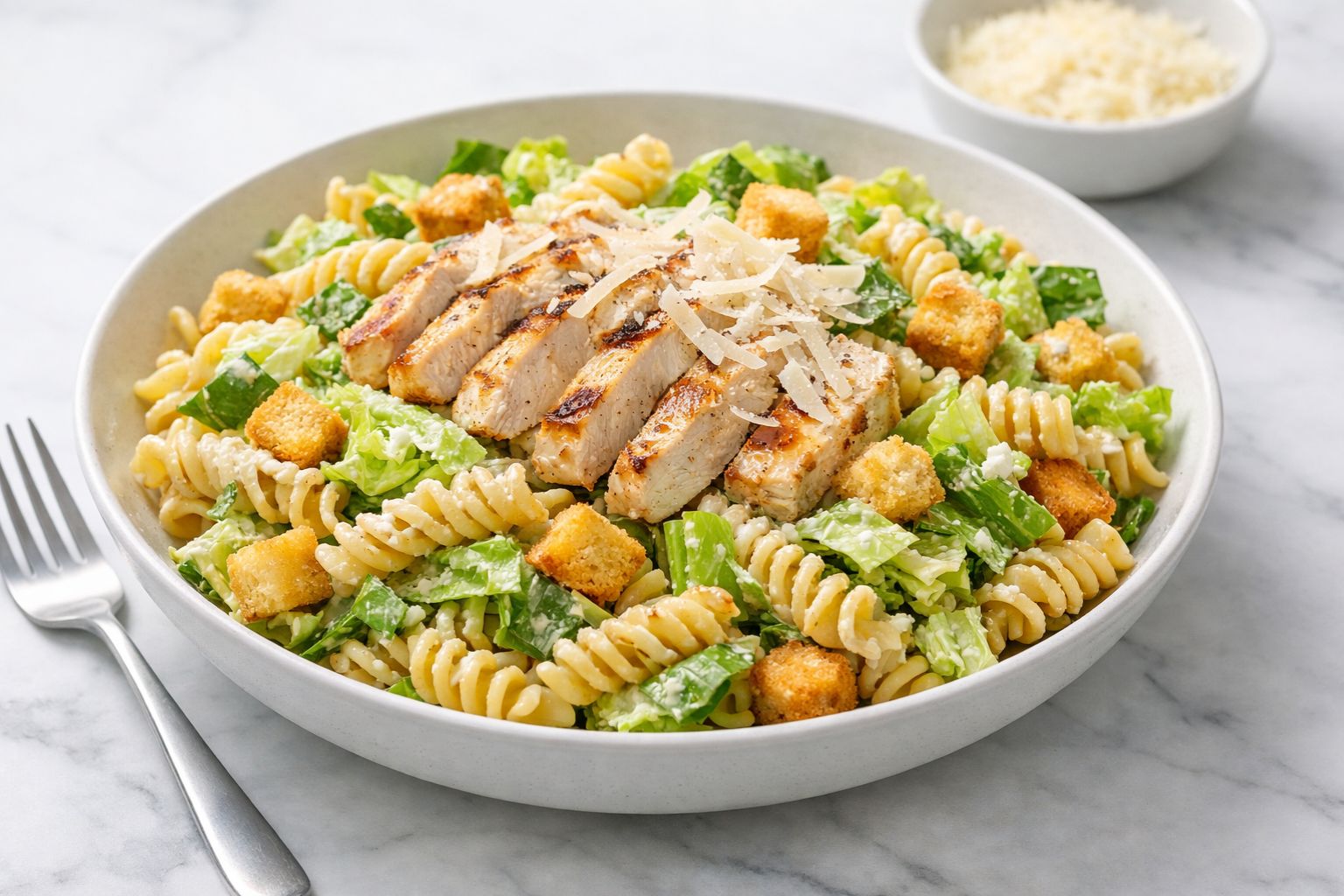 Chicken Caesar Pasta Salad