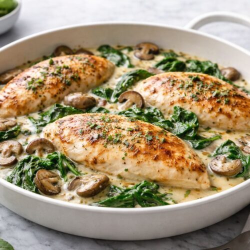 Chicken Spinach Mushroom Recipe