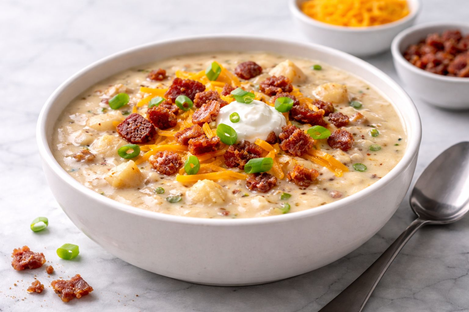 Crockpot Loaded Baked Potato Soup