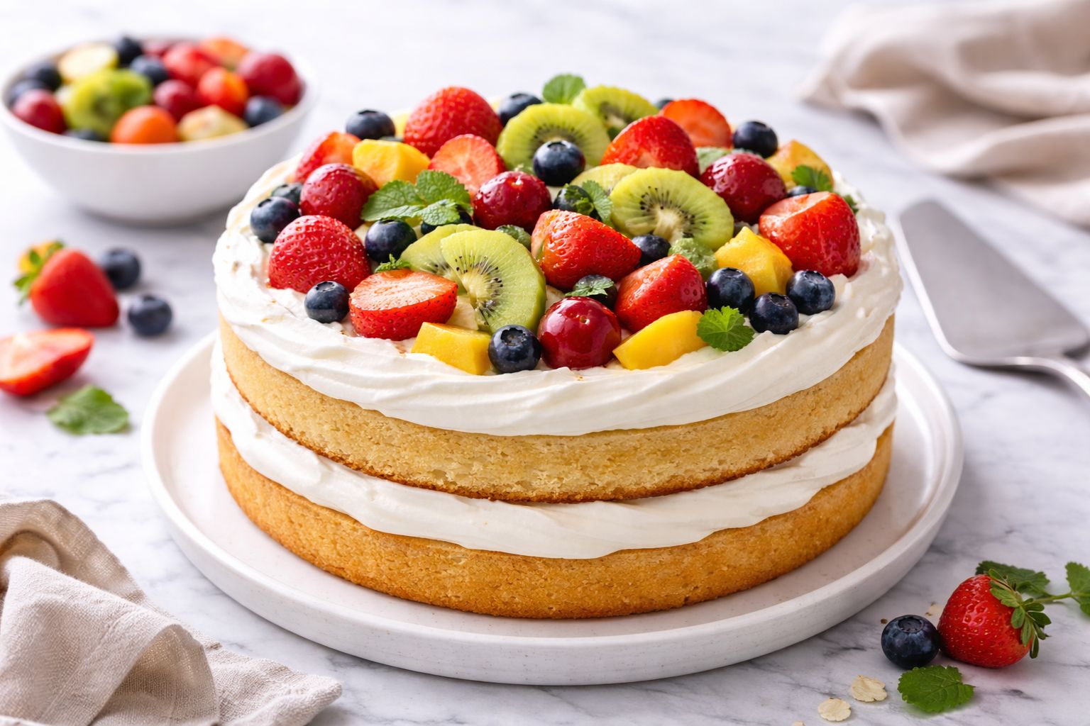 Fruit Basket Cake Recipe