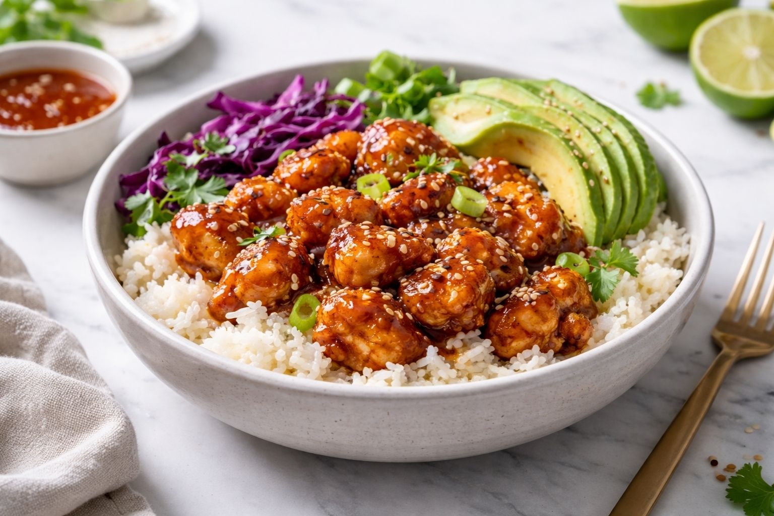 Hot Honey Chicken Bowl Recipe