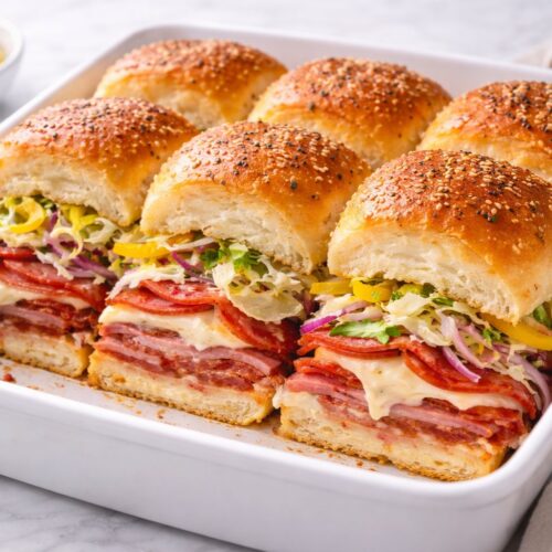 Italian Grinder Sliders Hawaiian Rolls