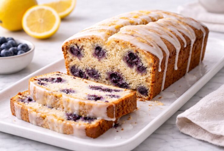 Lemon Blueberry Loaf Cake Recipe