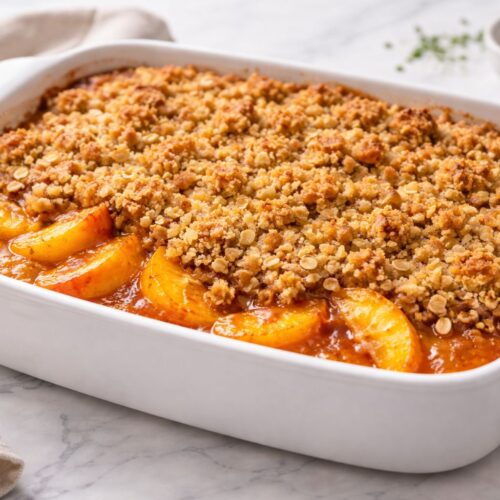 Peach Crumble Cobbler Recipe
