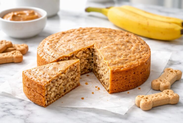 Peanut Butter Banana Dog Cake Recipe