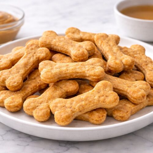 Peanut Butter Chicken Broth Dog Treats