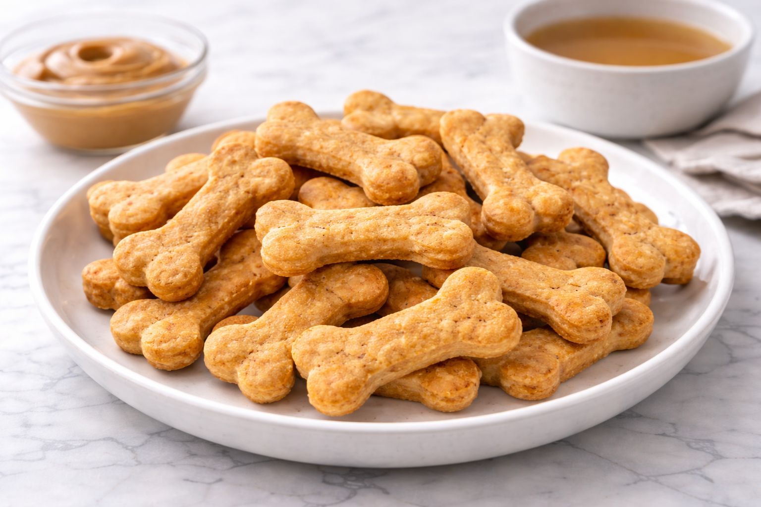 Peanut Butter Chicken Broth Dog Treats