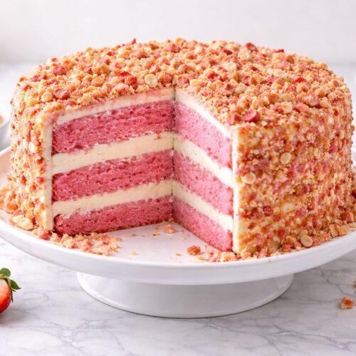Strawberry Crunch Cake Recipe