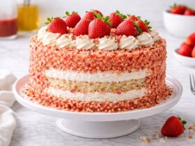 Strawberry Shortcake Crunch Cake Recipe