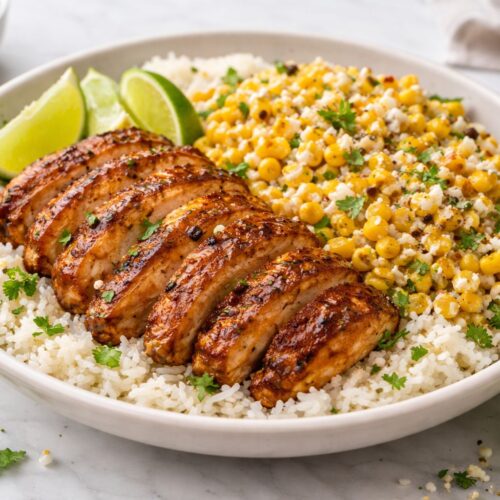 Street Corn Chicken Rice Bowl Recipe