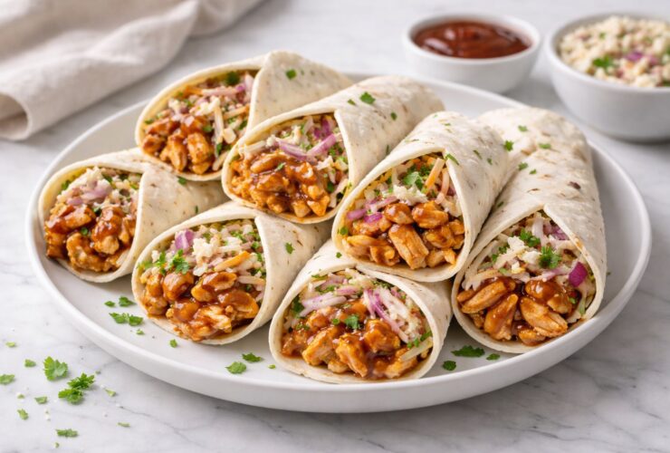BBQ Chicken Coleslaw Wraps Recipe