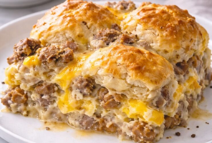 Biscuits And Gravy Breakfast Casserole