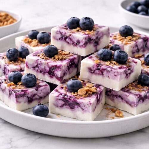 Blueberry Swirl Yogurt Bites Recipe